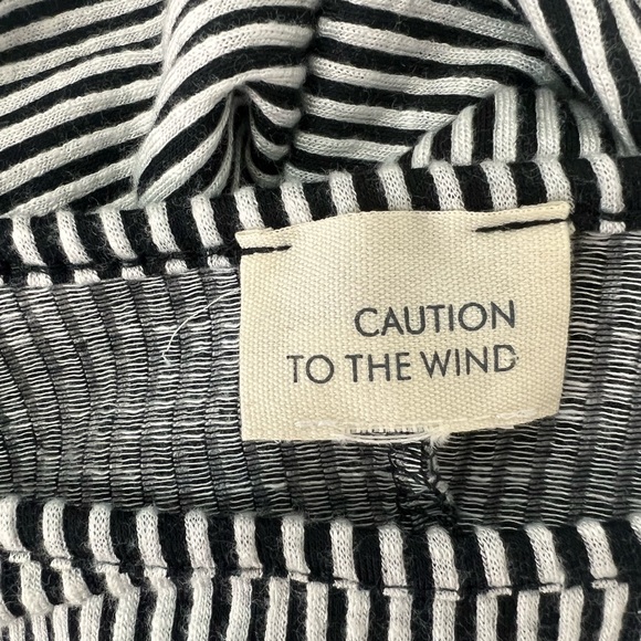 Caution to the wind women’s black and white striped dress size xs - Picture 3 of 3